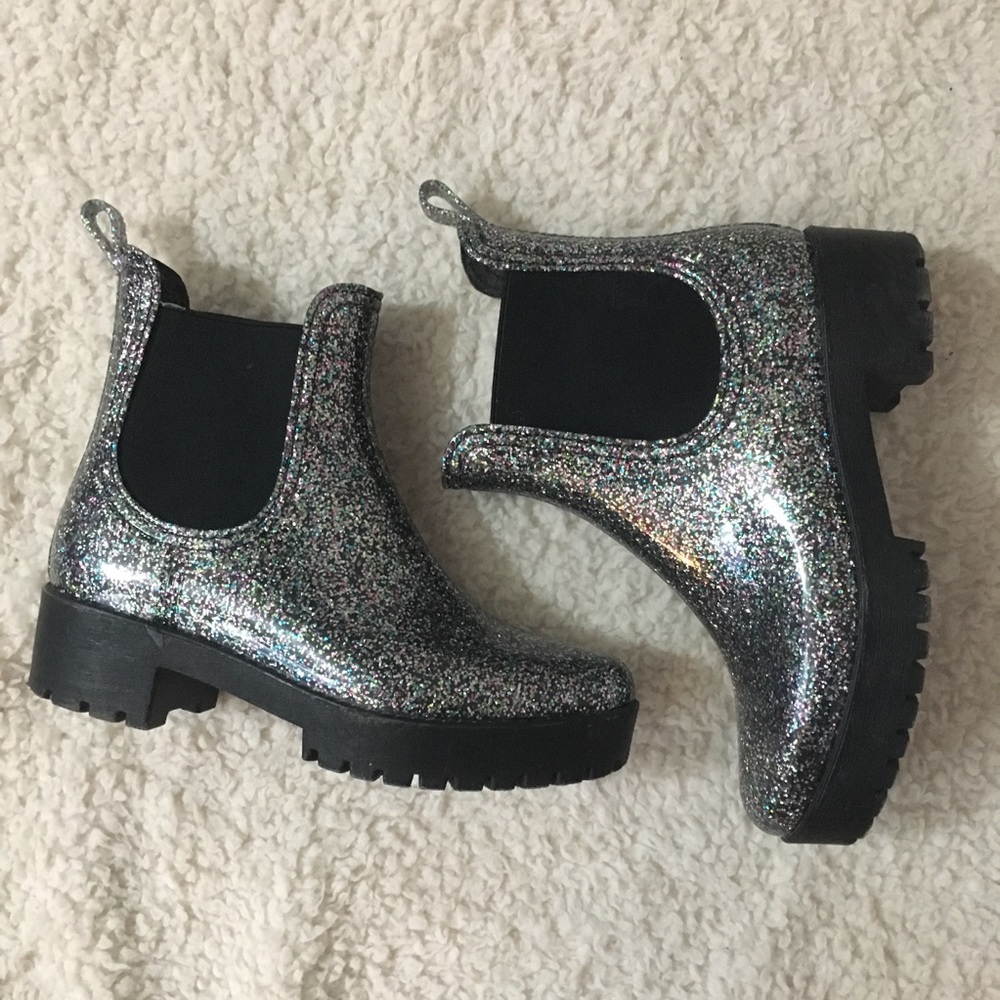 Jeffrey Campbell Glitter Rain Boots